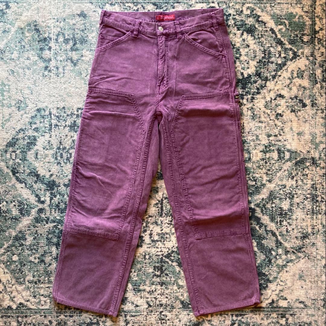 パンツ Supreme Double Knee Corduroy Purple 30