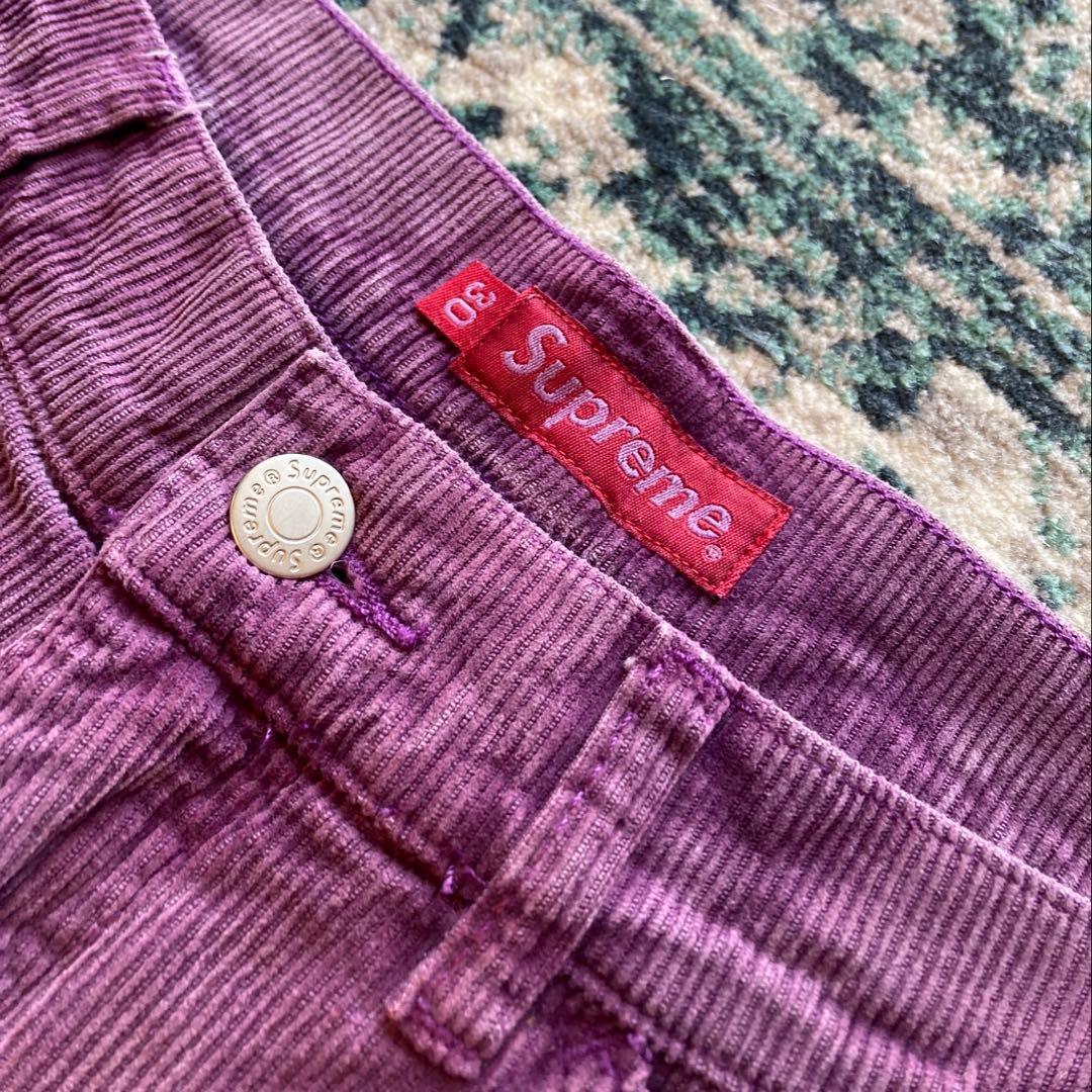 パンツ Supreme Double Knee Corduroy Purple 30