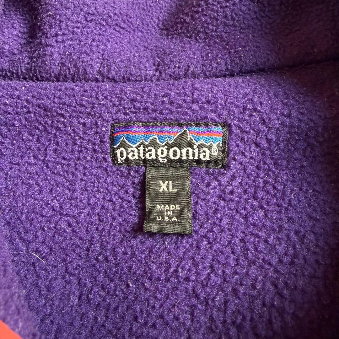 90's USA製 patagonia パタゴニア シェルドシンチラベスト XL