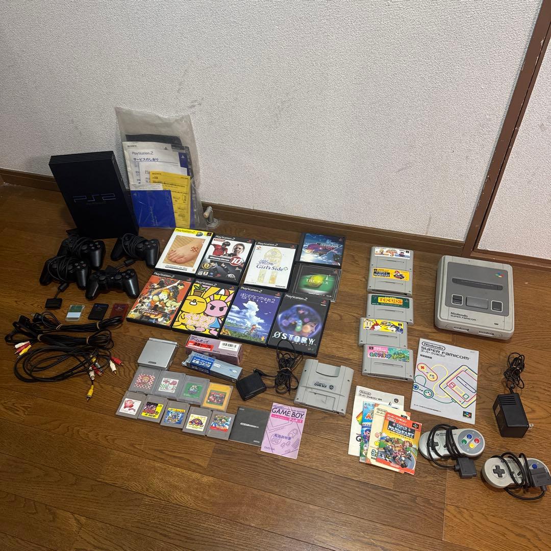 PlayStation 2、Game Boy、スーパーファミコン、ソフト