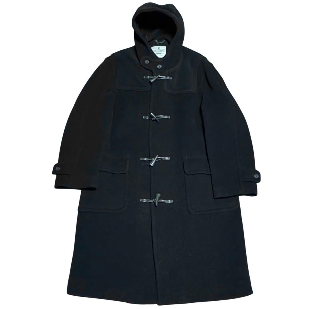 MONTGOMERY 英国製 ダッフルコート ヘリンボーン チベット社 38 黒