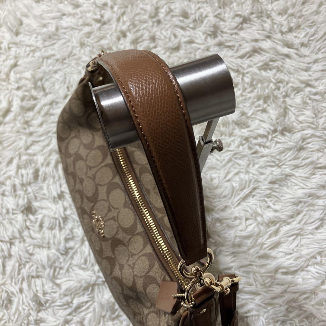美品【COACH】コーチ シグネチャー 2WAY ショルダー　ハンドバッグ