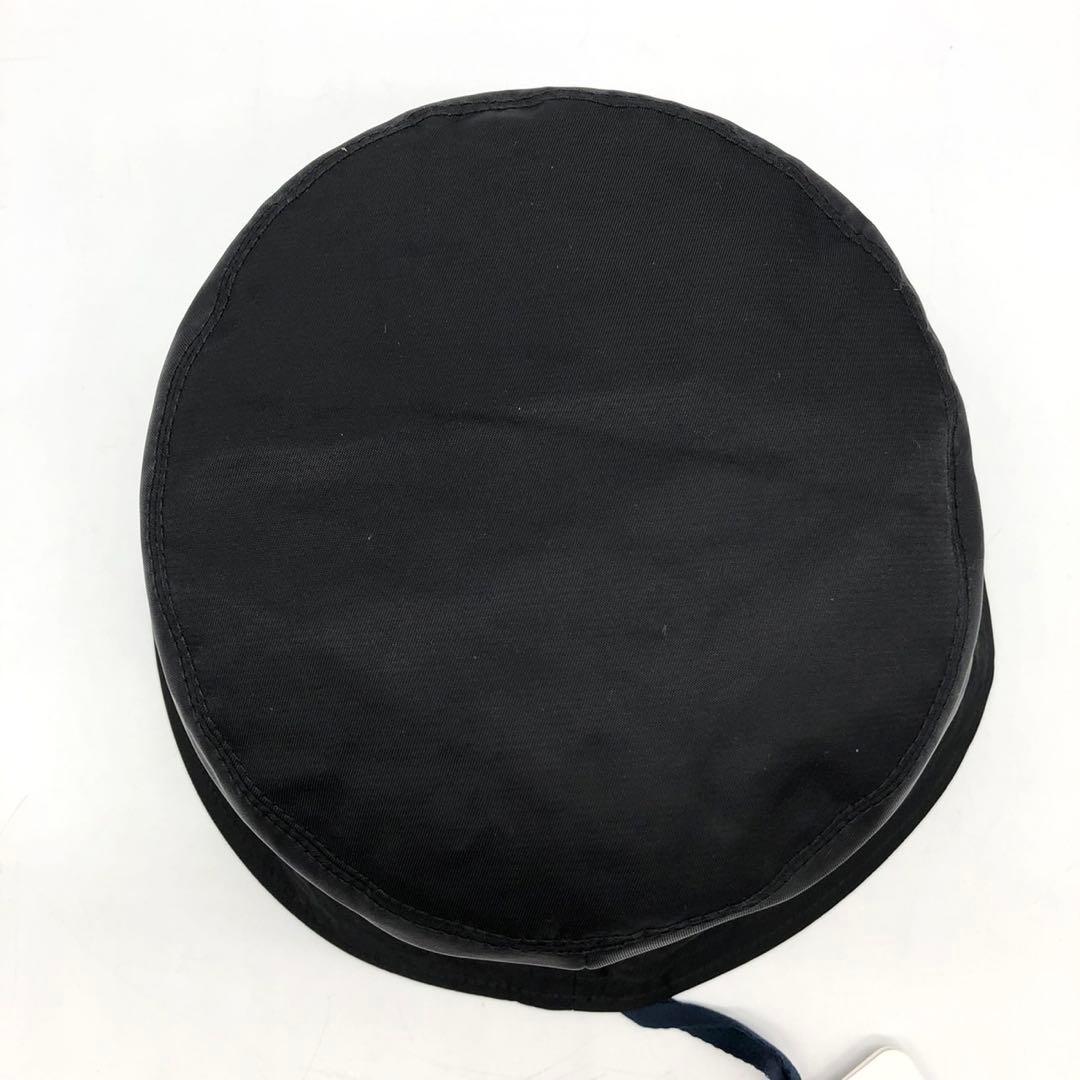 【近年モデル 新品】 MONCLER バケットハット ナイロン ブラック ロゴ