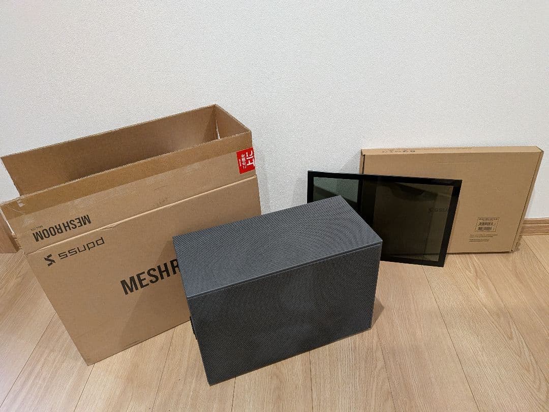 meshroomD v1 ガラスパネルセット　チャコールグレー