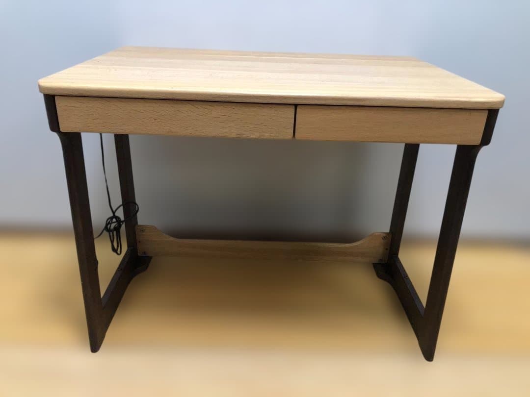 送料無料 イトーキ 奥行可変デスク 天然木 学習机 事務机 251026-8