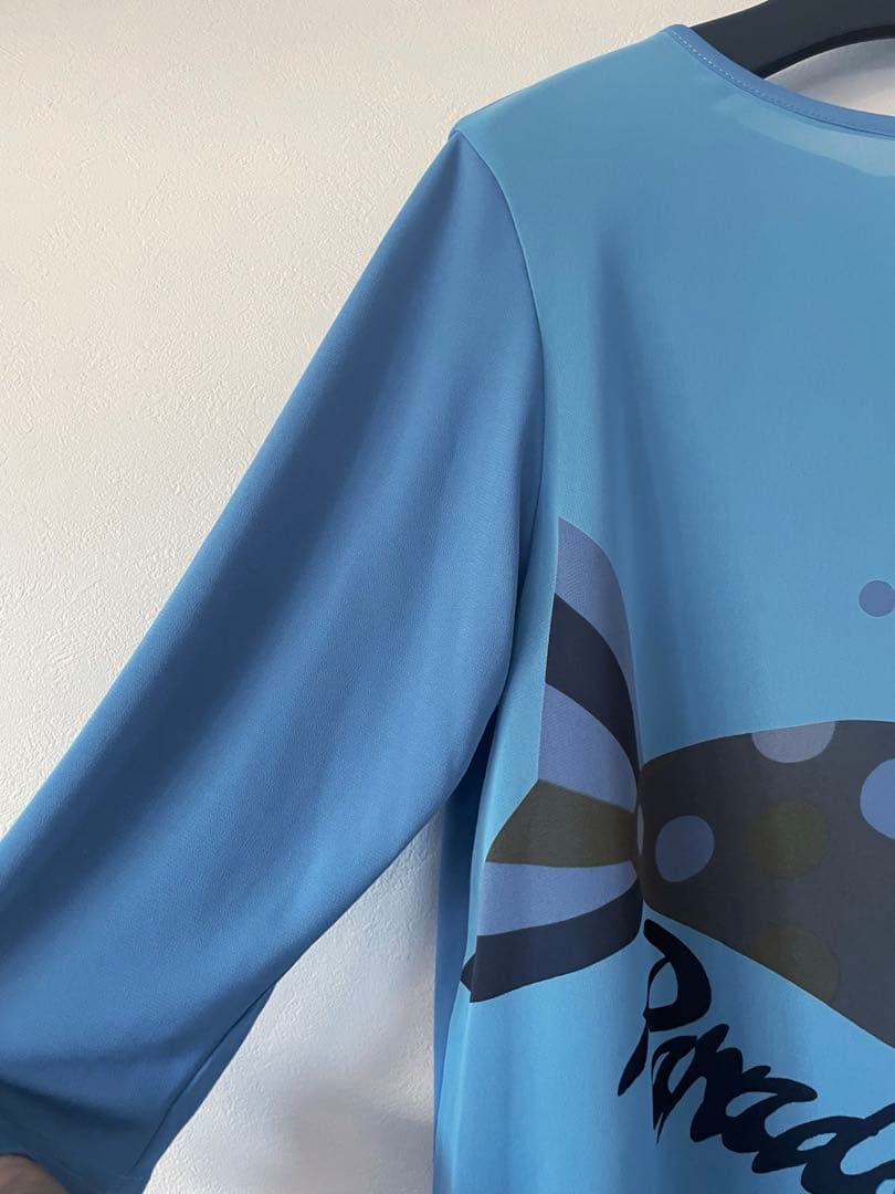 トクコプルミエブォル魚のグラフィックプリント 七分袖チュニック