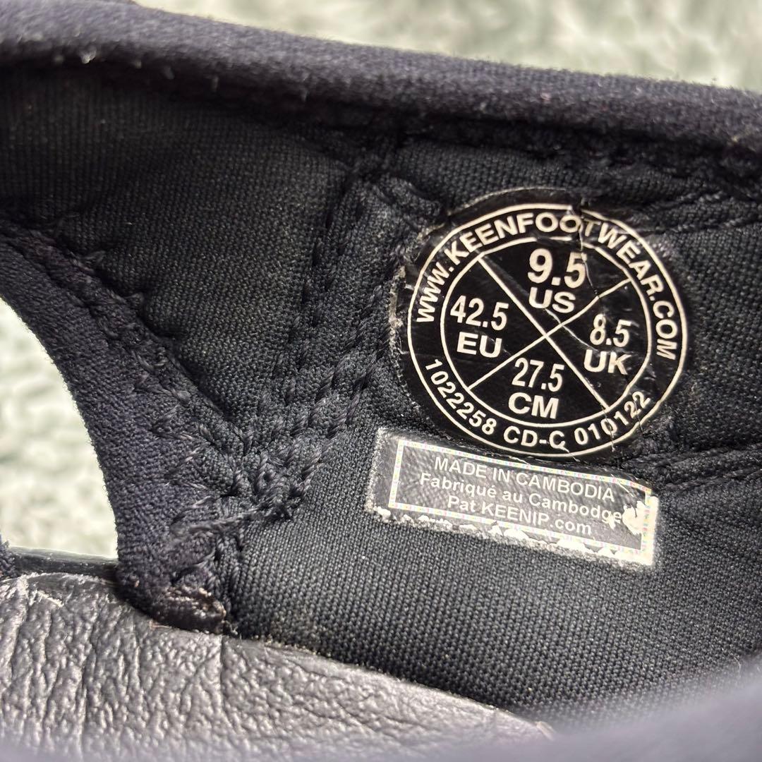 美品 キーン ニューポート ブラック 27.5cm 黒 keen