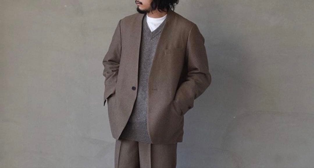 phlannel ノーカラー　ジャケット