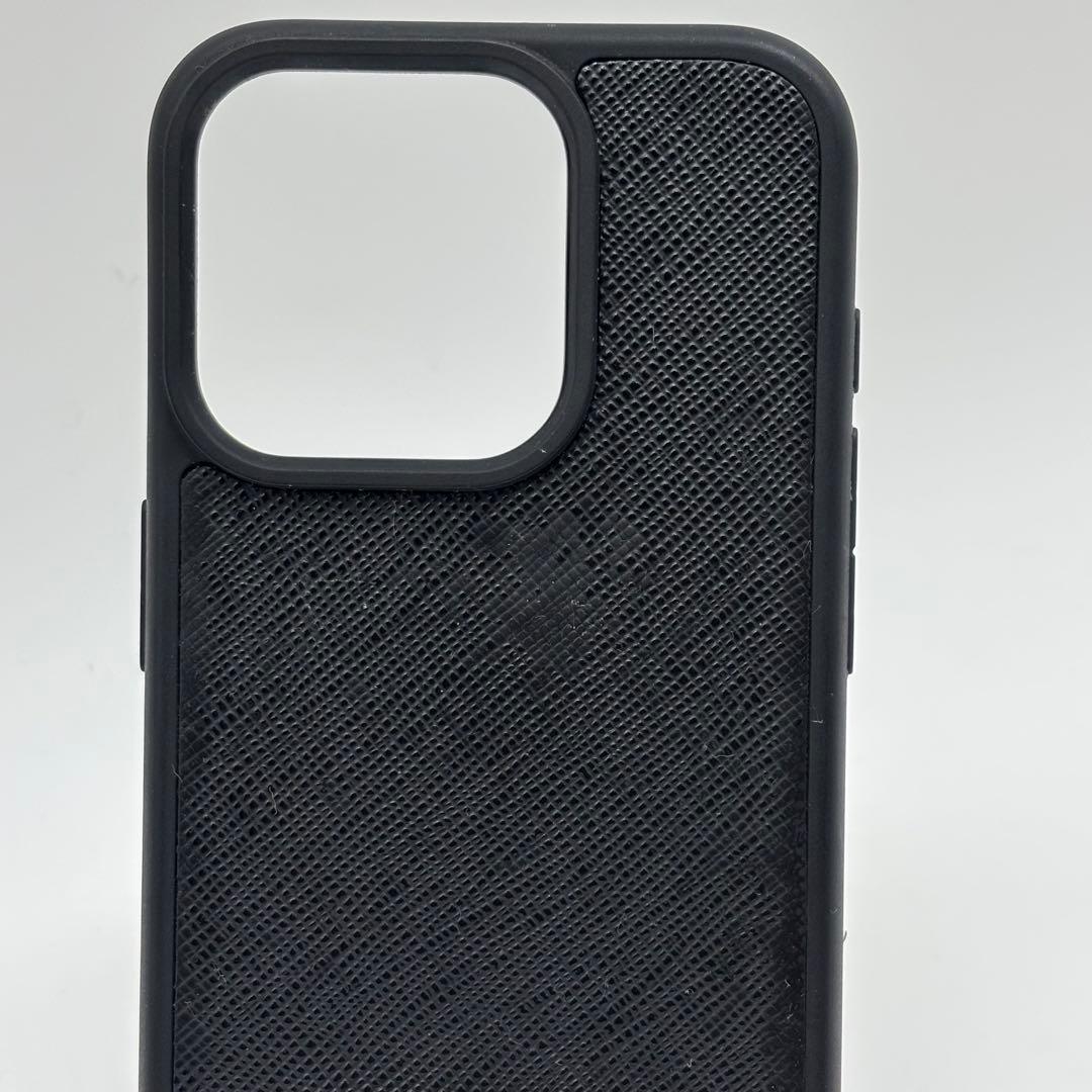 箱付き✨ プラダ iPhone 15pro スマホケース 三角ロゴ レザー 黒