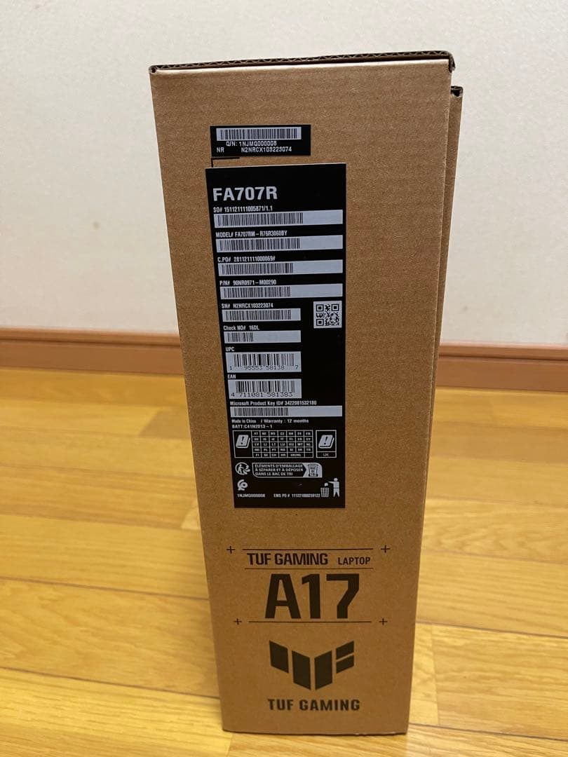 T*i様 ASUS TUF GAMING A17 ゲーミングノートパソコン