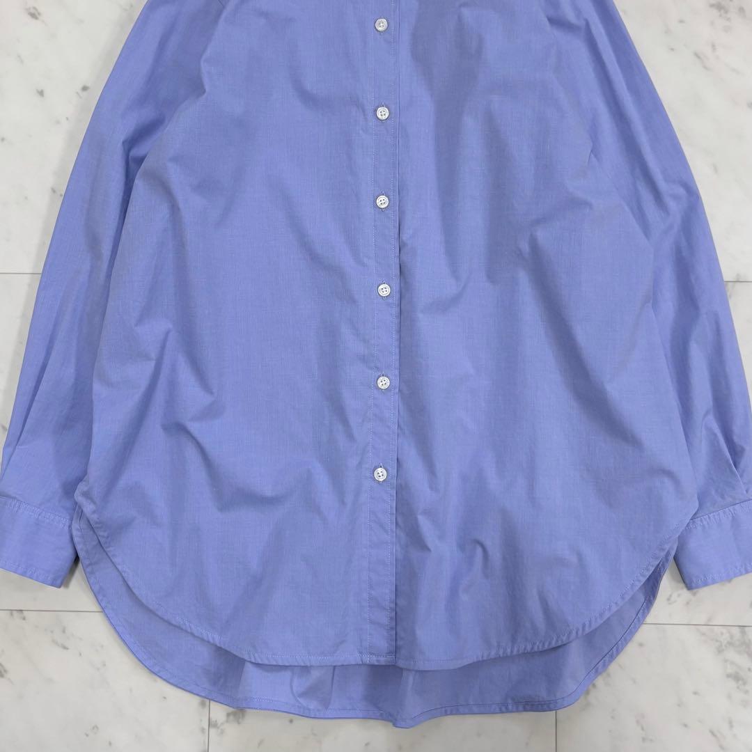 美品✨アパルトモン　ドゥーズィエムクラス　Aラインシャツ　オーバーサイズ　青