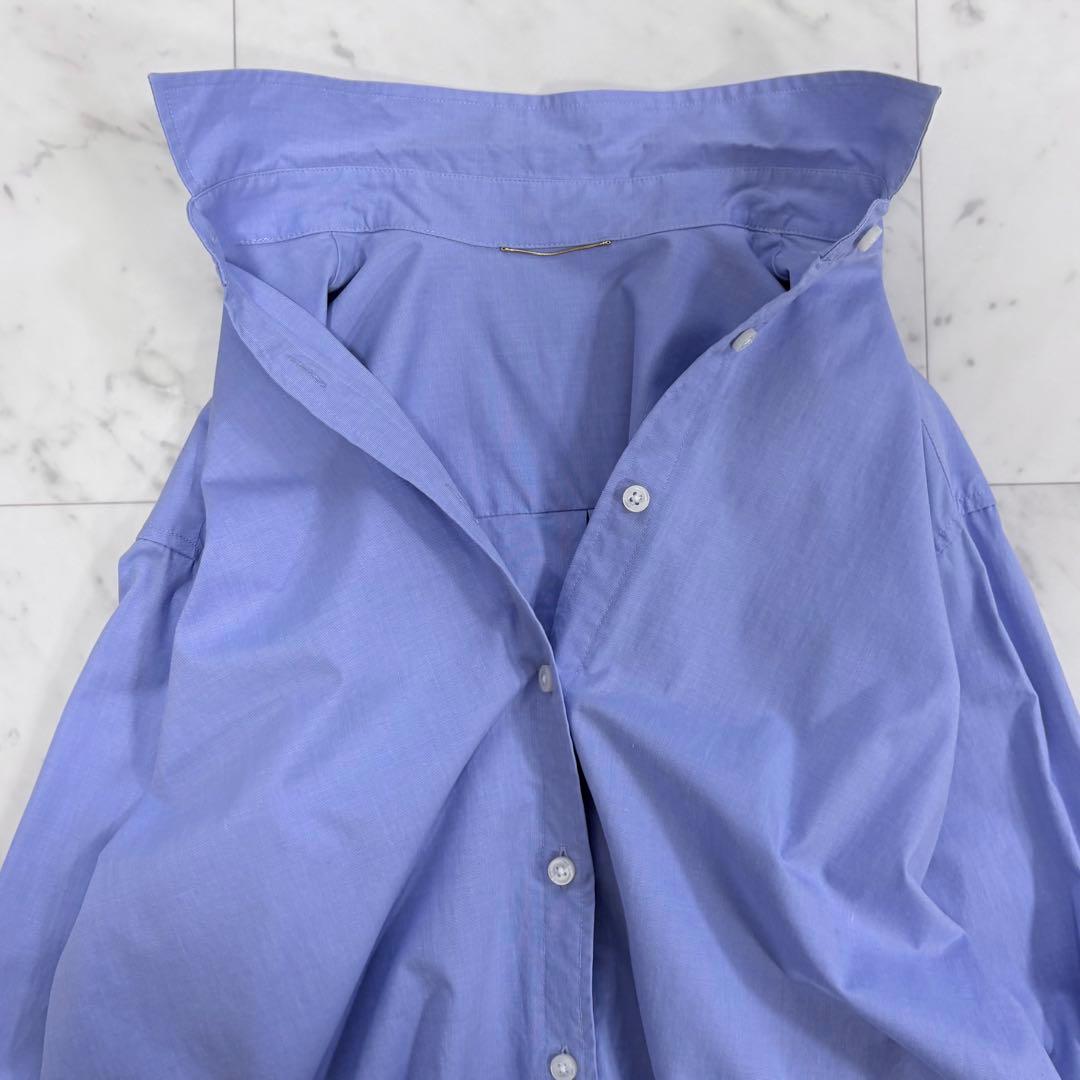 美品✨アパルトモン　ドゥーズィエムクラス　Aラインシャツ　オーバーサイズ　青