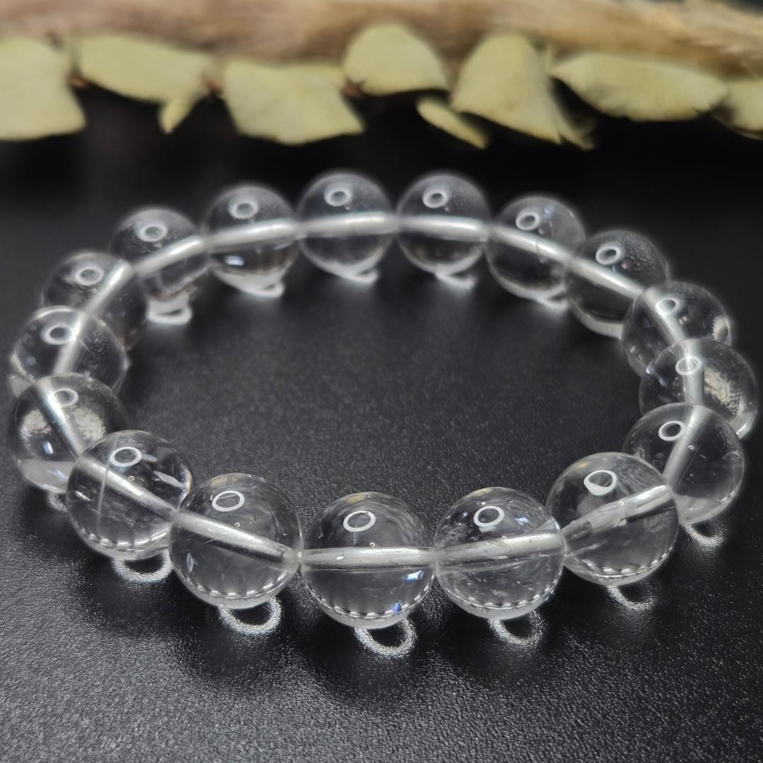 最高品質　超希少　12mm カイラス産ヒマラヤ水晶　ブレスレット　パワーストーン