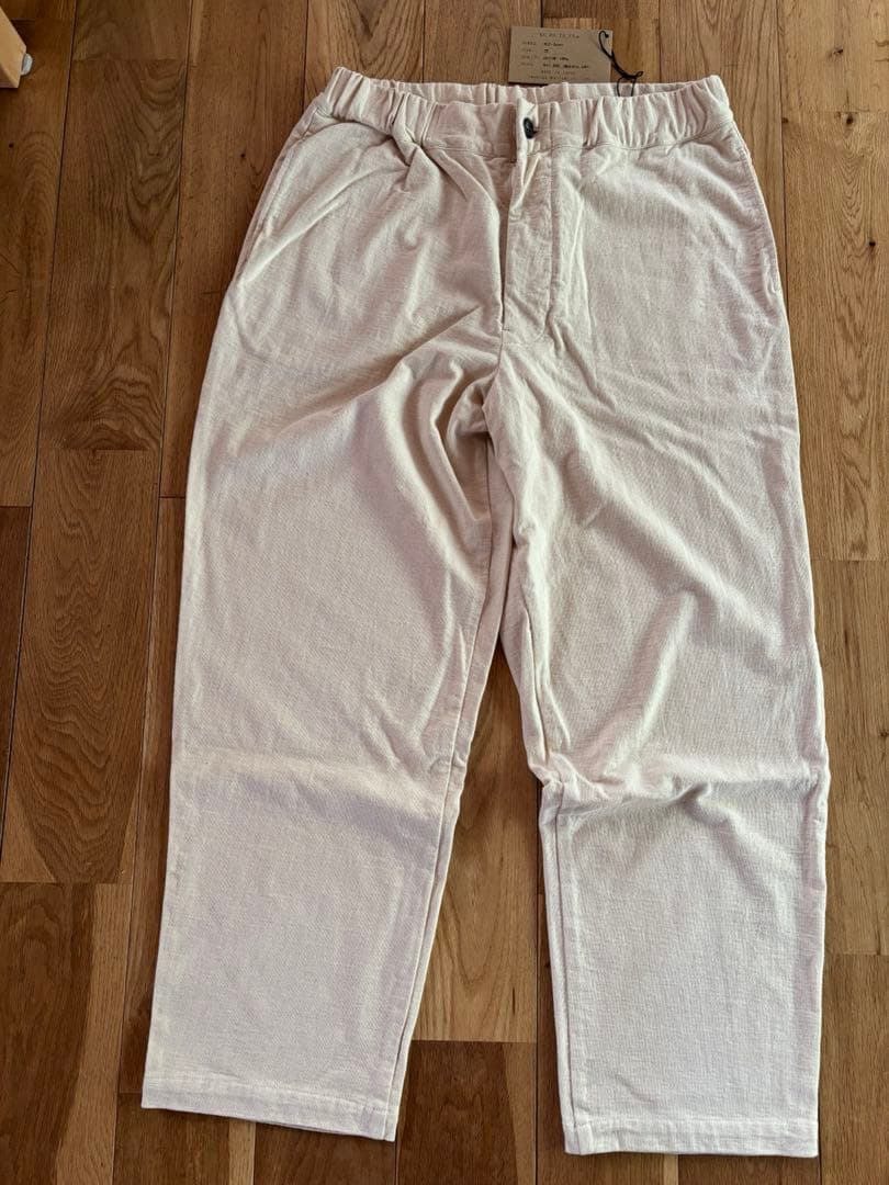 今城メリヤス　ニットパンツ/ホワイト