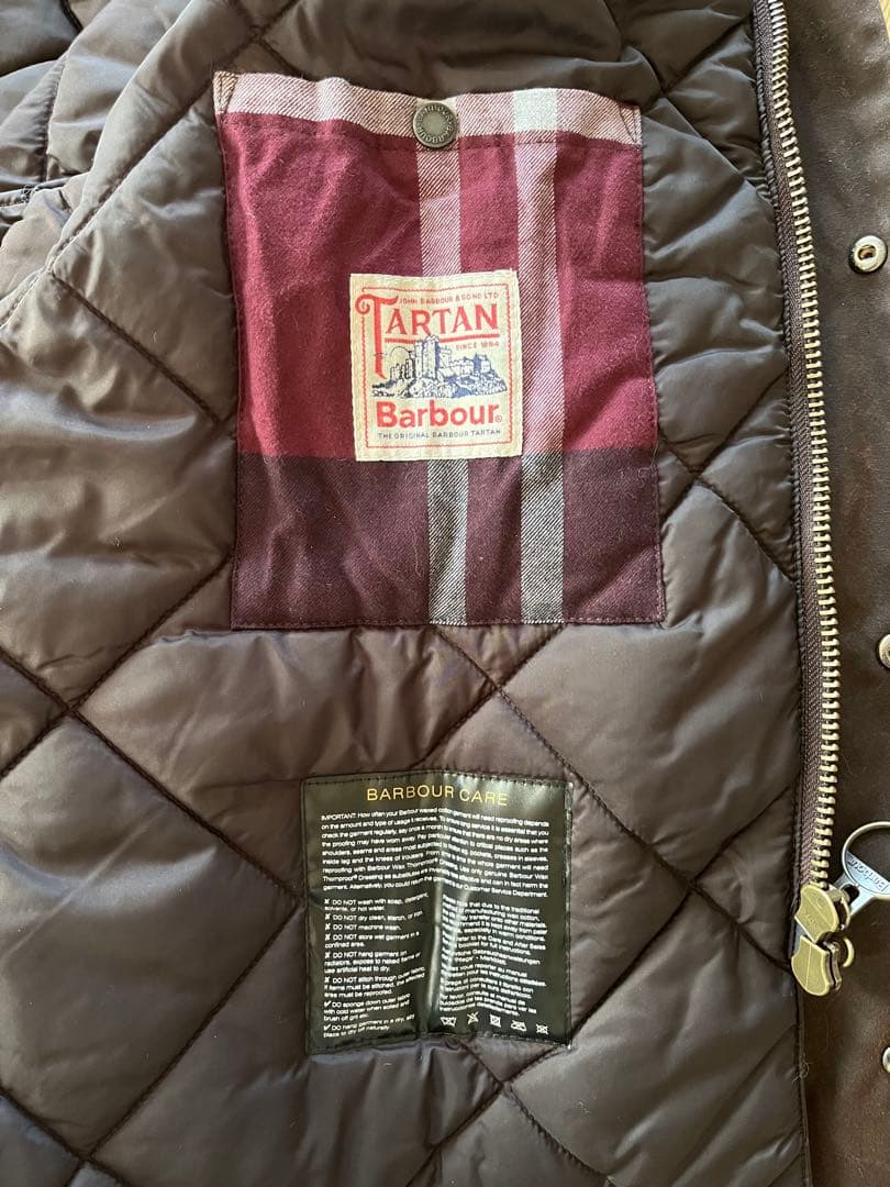 Barbour バブアー　ビデイルワックスコットン　ブラウン　M