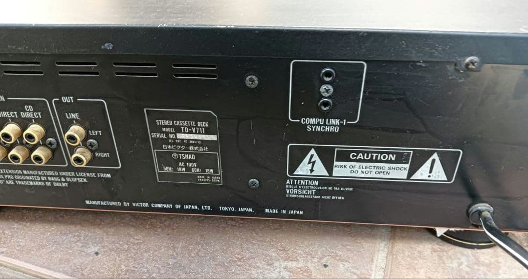 Victor ビクター TD-V711 ステレオ カセットデッキ