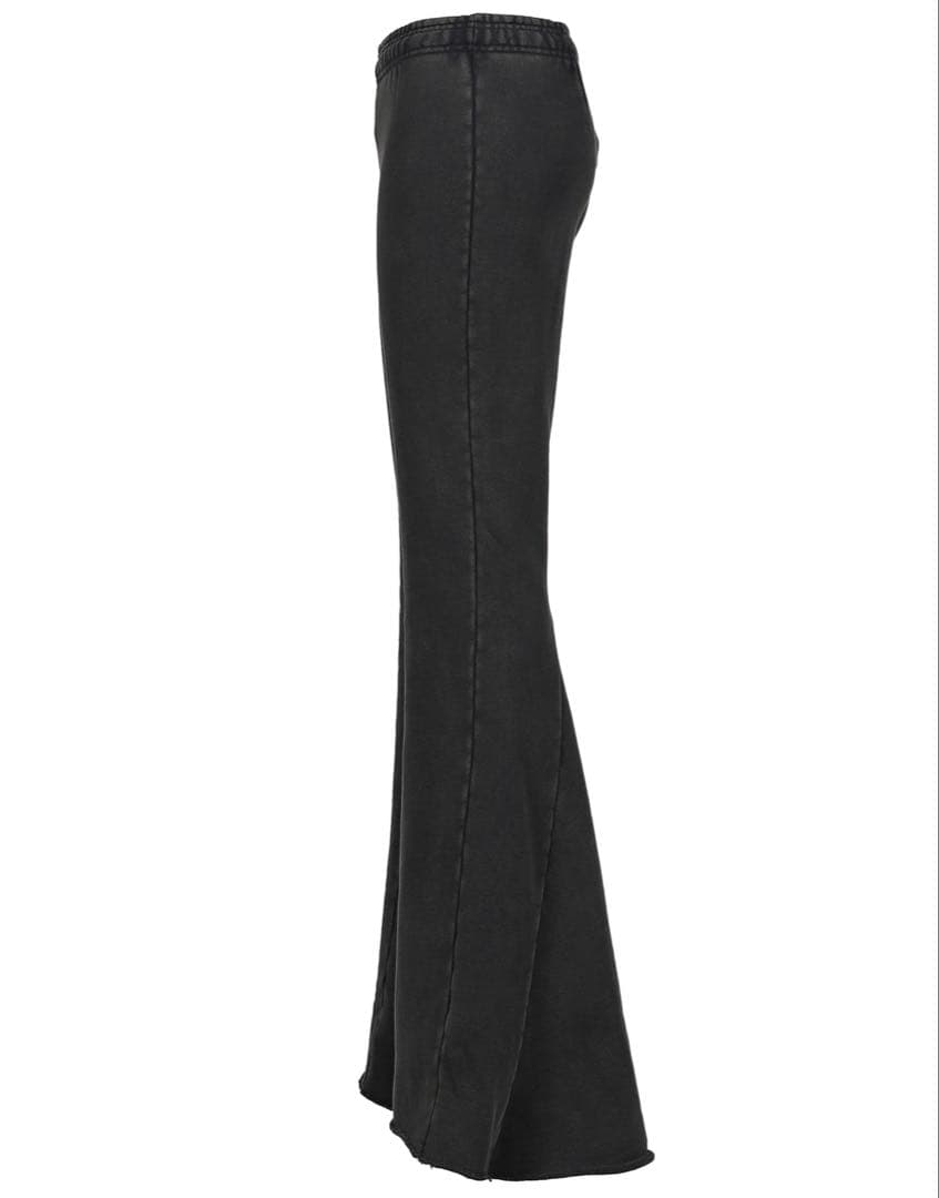 パンツ entire studios HEAVY FLARE WASHED BLACK