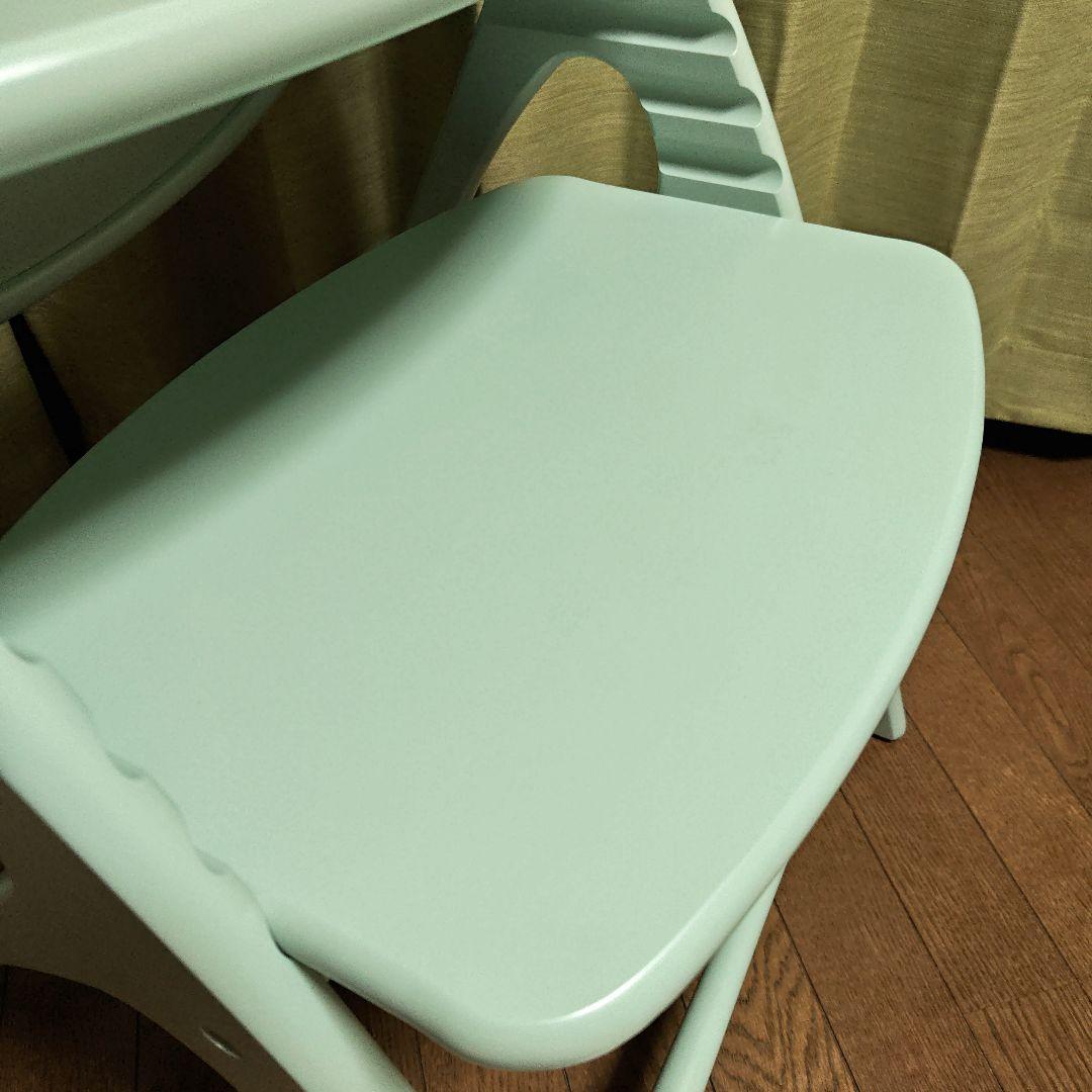 美品 yamatoya 大和屋 ハイチェア アッフルチェア ハーブグリーン