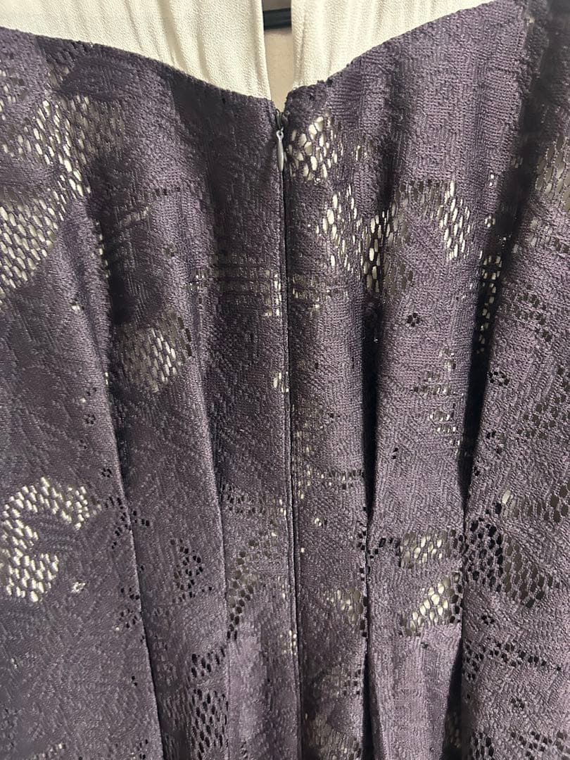 kana シャーリング キャンディー スリーブ アシンメトリー レース