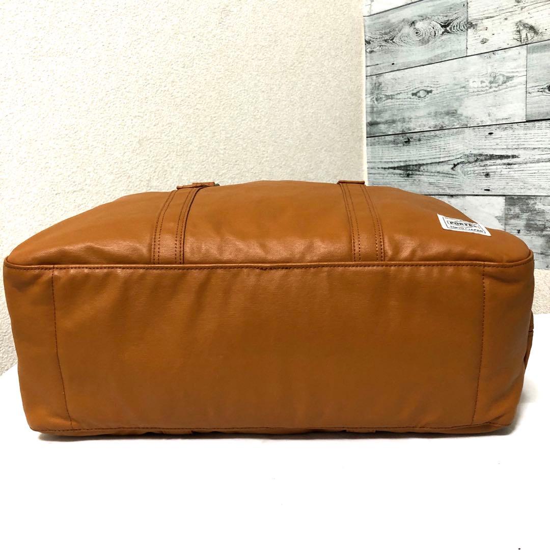 美品✨人気 ポーター フリースタイル ミニボストンバッグ 大容量 キャメル