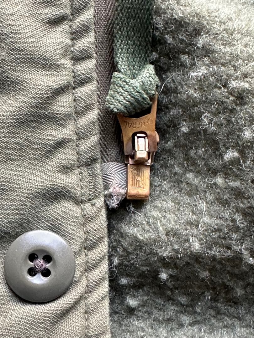 実物　70s A-2デッキ　ジャケットオリーブグリーン ミリタリージャケット