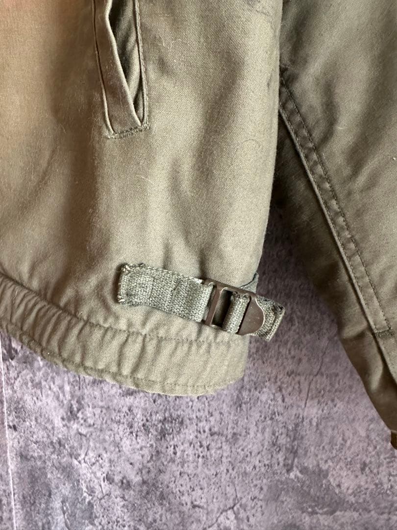 実物　70s A-2デッキ　ジャケットオリーブグリーン ミリタリージャケット