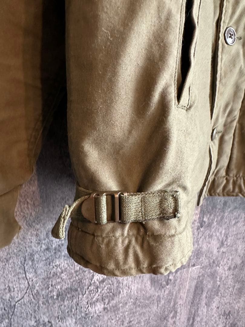 実物　70s A-2デッキ　ジャケットオリーブグリーン ミリタリージャケット