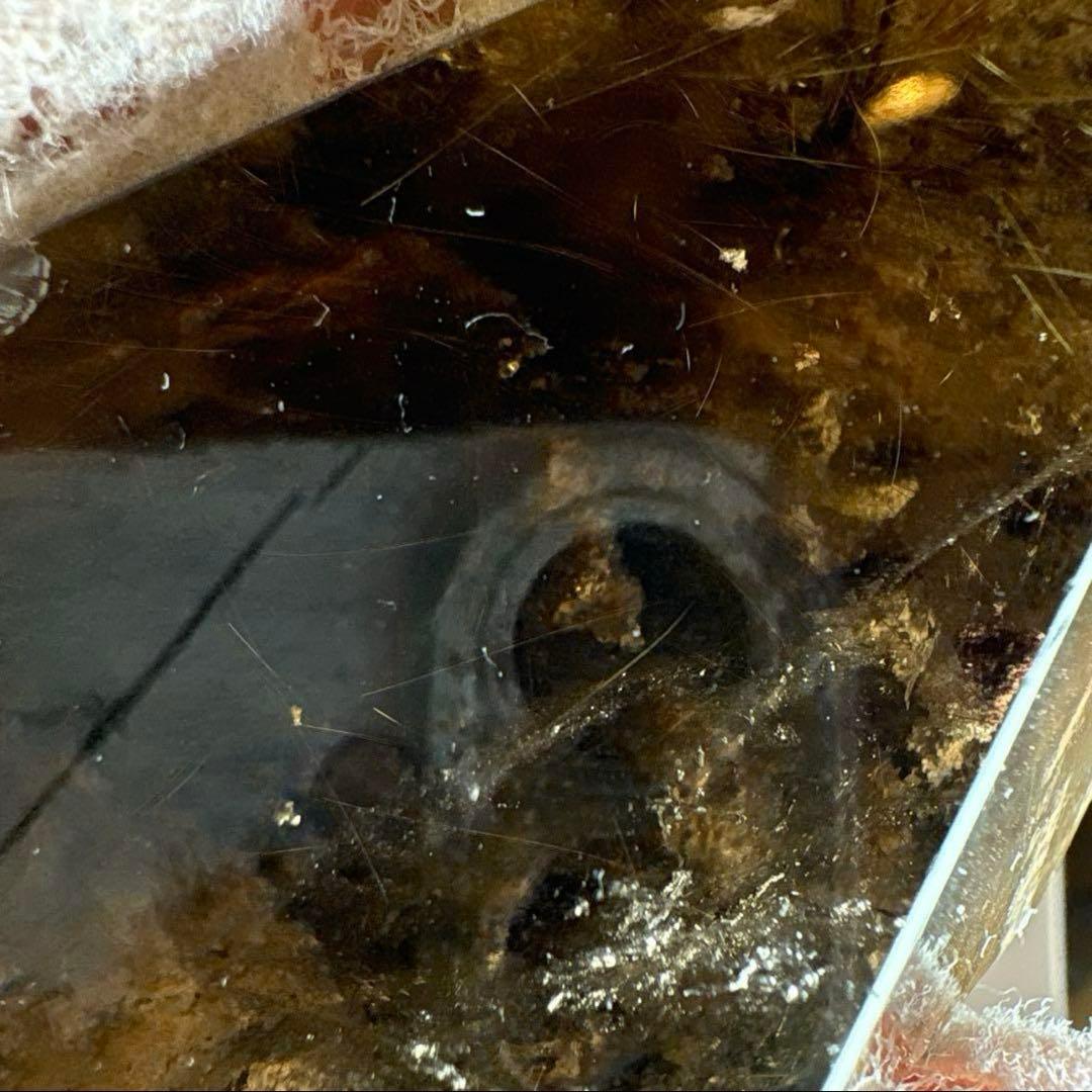 スモーキークォーツ♡ゴールドルチル♡フリーフォームホワイトガーデンNo.2302