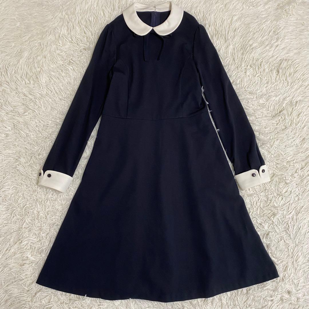 美品✨組曲　フォーマルセットアップ　ワンピース＋ボレロ　紺　160cm 近年