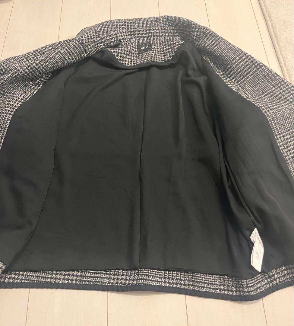 美品　ロージールーチェ TWEED TAILORED JACKET 黒　コート