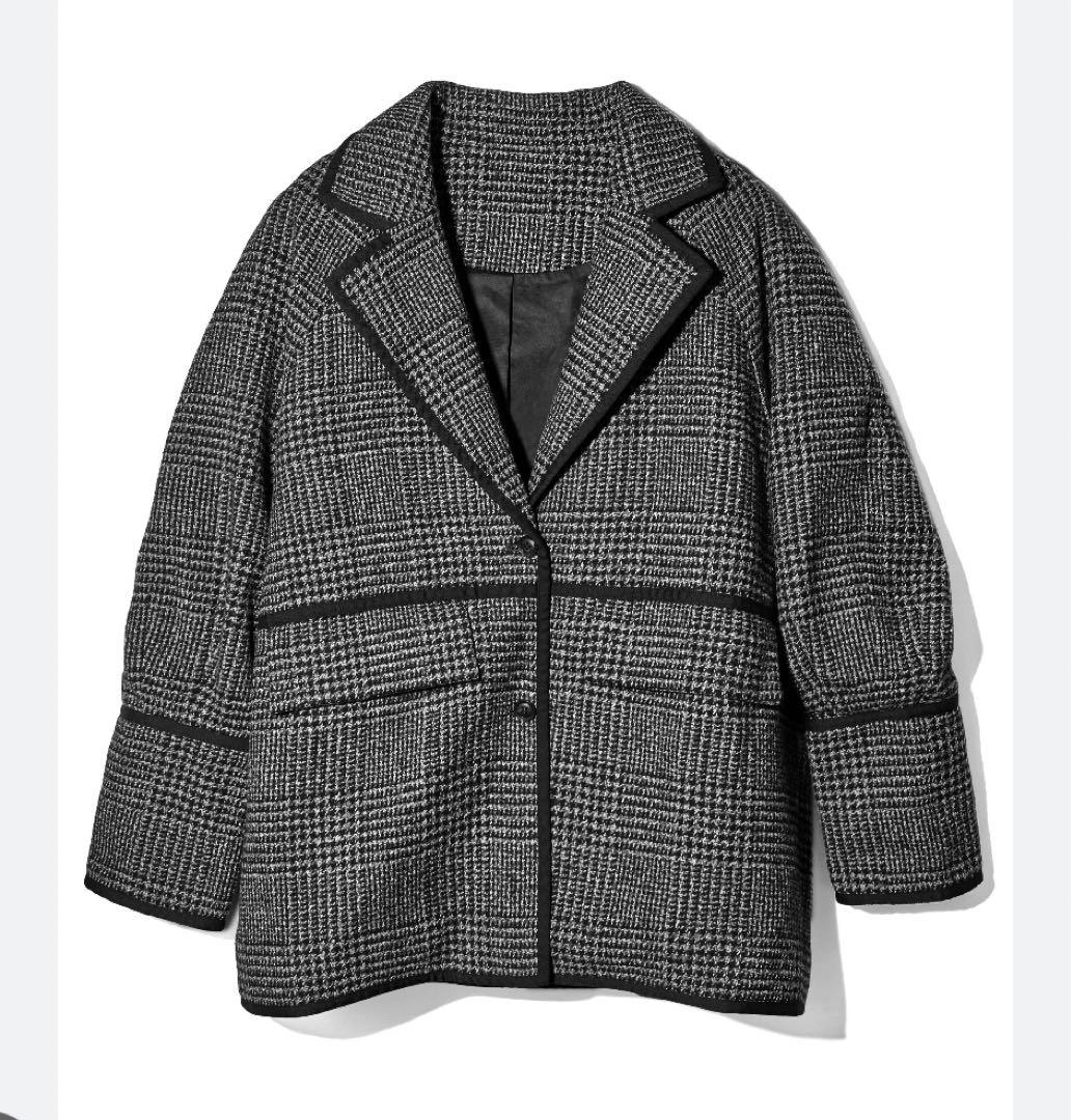 美品　ロージールーチェ TWEED TAILORED JACKET 黒　コート