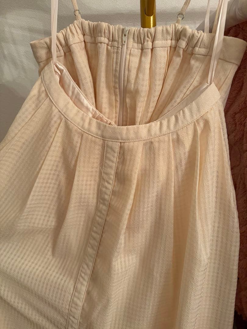 ローブドフルール　ドレス　クリームイエロー　Sサイズ