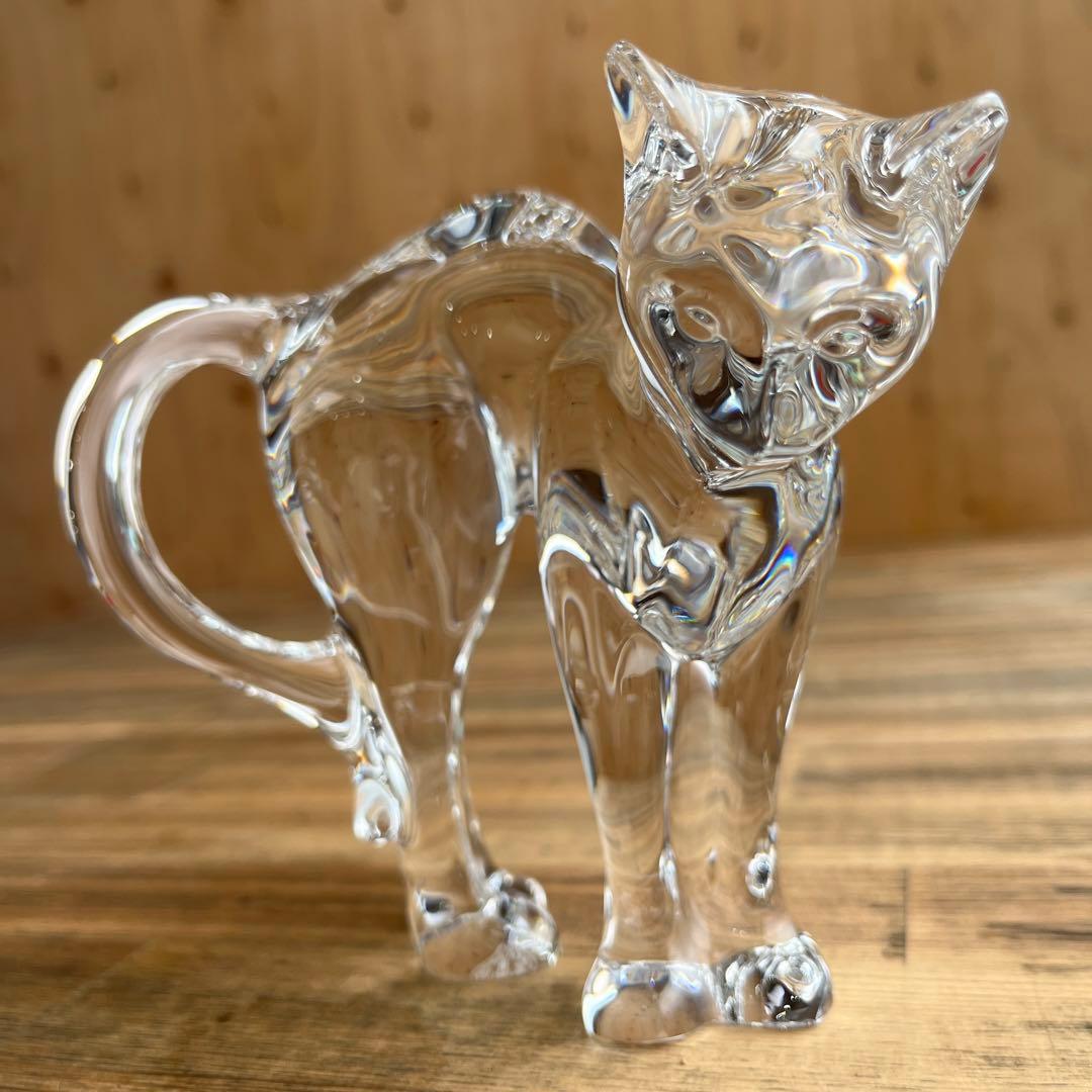 バカラ ネコ ラウンドバックキャット クリスタル