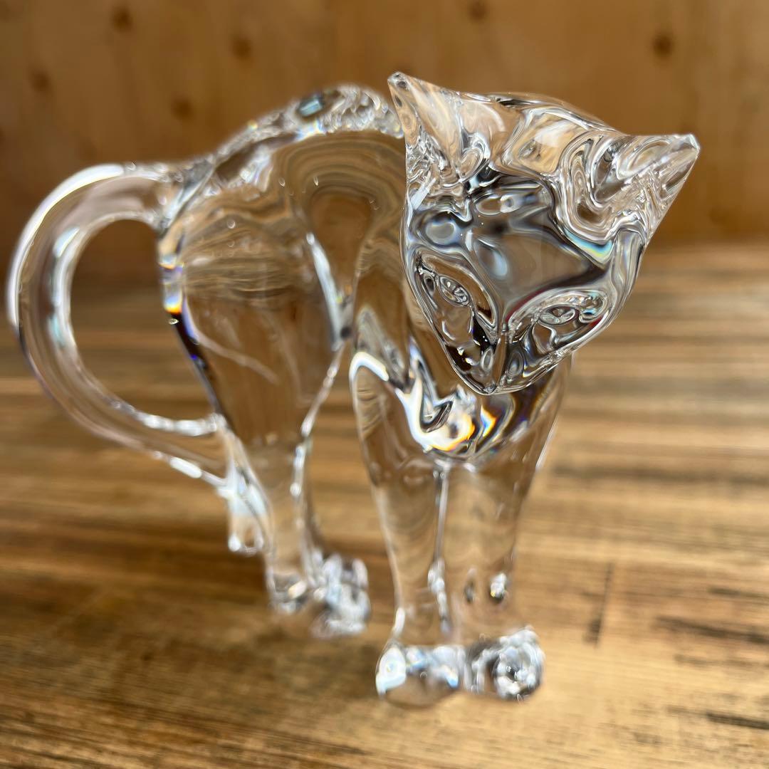 バカラ ネコ ラウンドバックキャット クリスタル