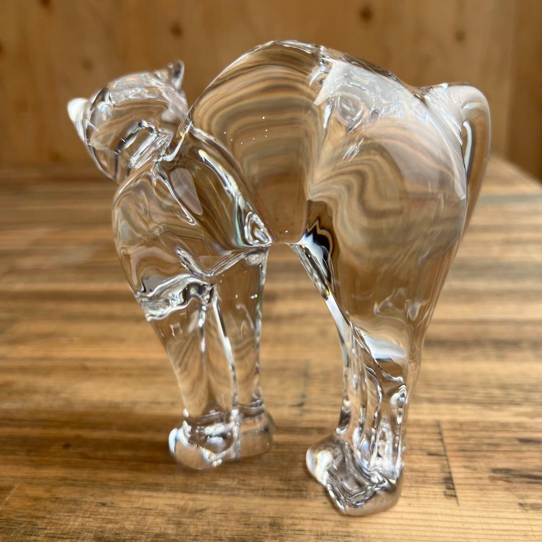 バカラ ネコ ラウンドバックキャット クリスタル