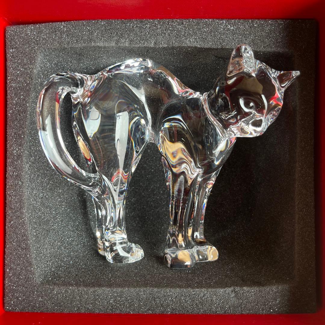 バカラ ネコ ラウンドバックキャット クリスタル