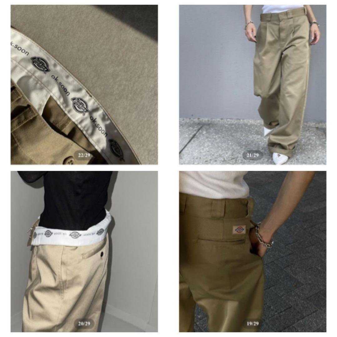 初回生産　ok.soon×dickies コラボチノ［ワイド］
