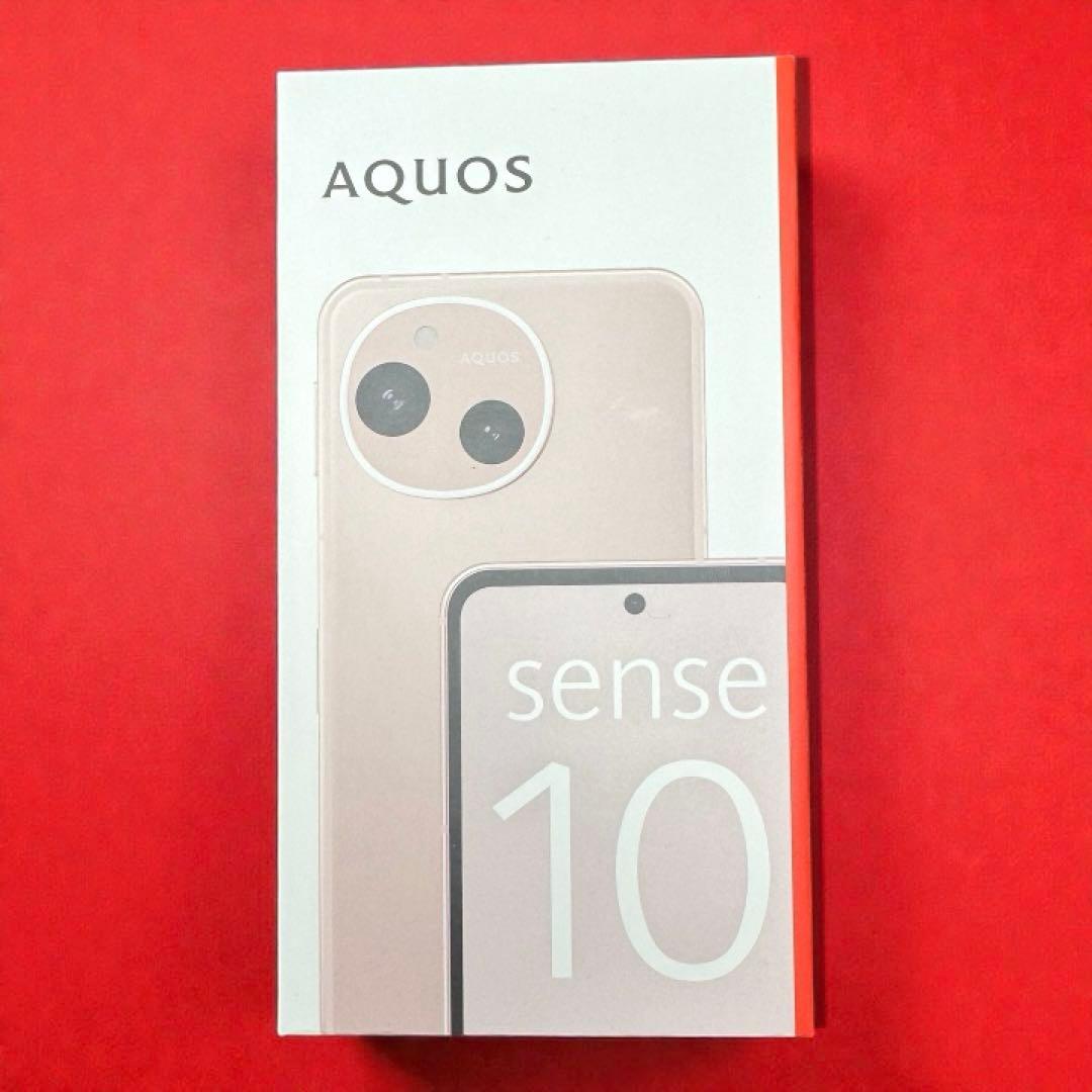 【新品・未開封】AQUOSsense10 6GB/128GB ペールピンク