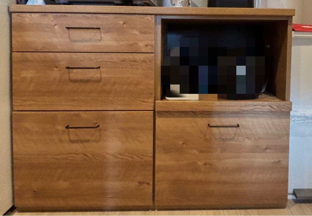 送料込み【大川家具/日本製】キッチンカウンター 120 北欧 キッチン収納 国産