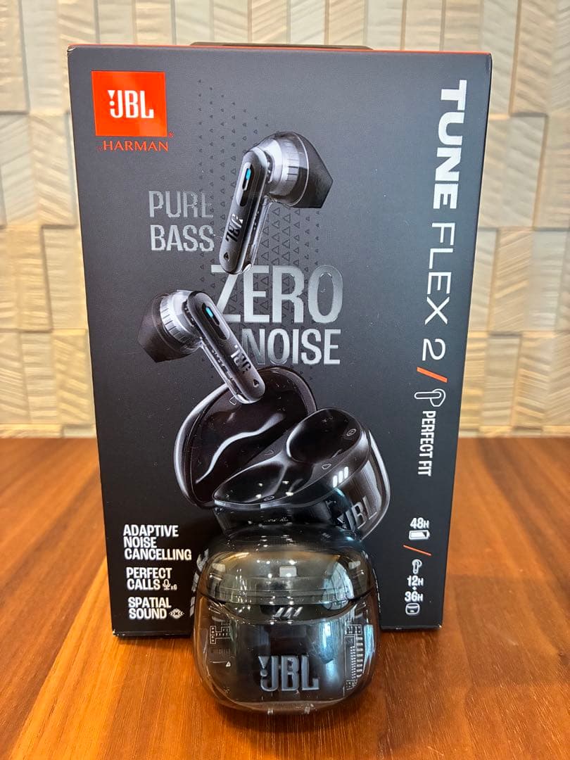 イヤホン JBL TUNE FLEX 2 GHOST EDITION Black