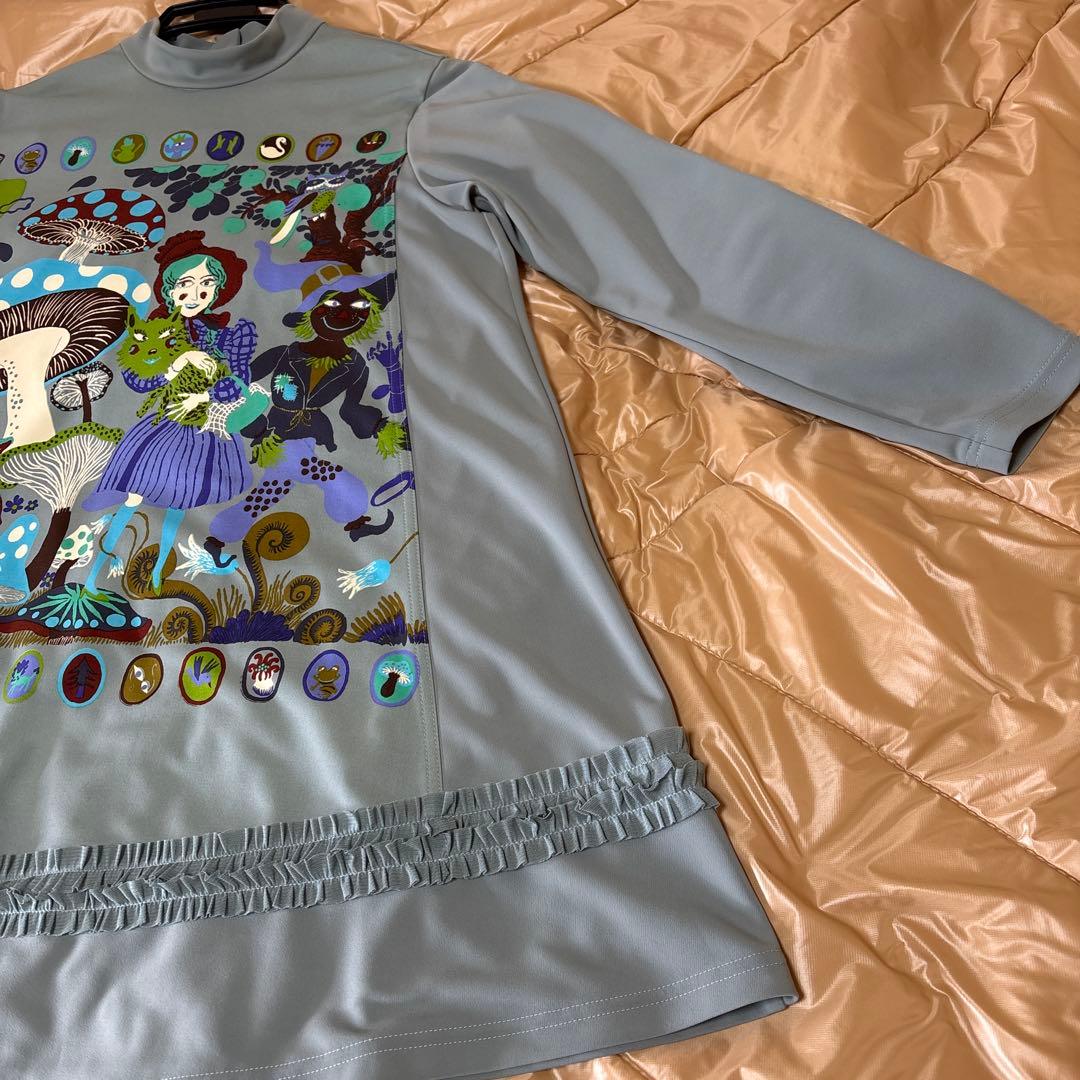 【未使用に近い】✨トクコプルミエヴォル✨ライトブルー地オズの魔法使いチュニック❣️