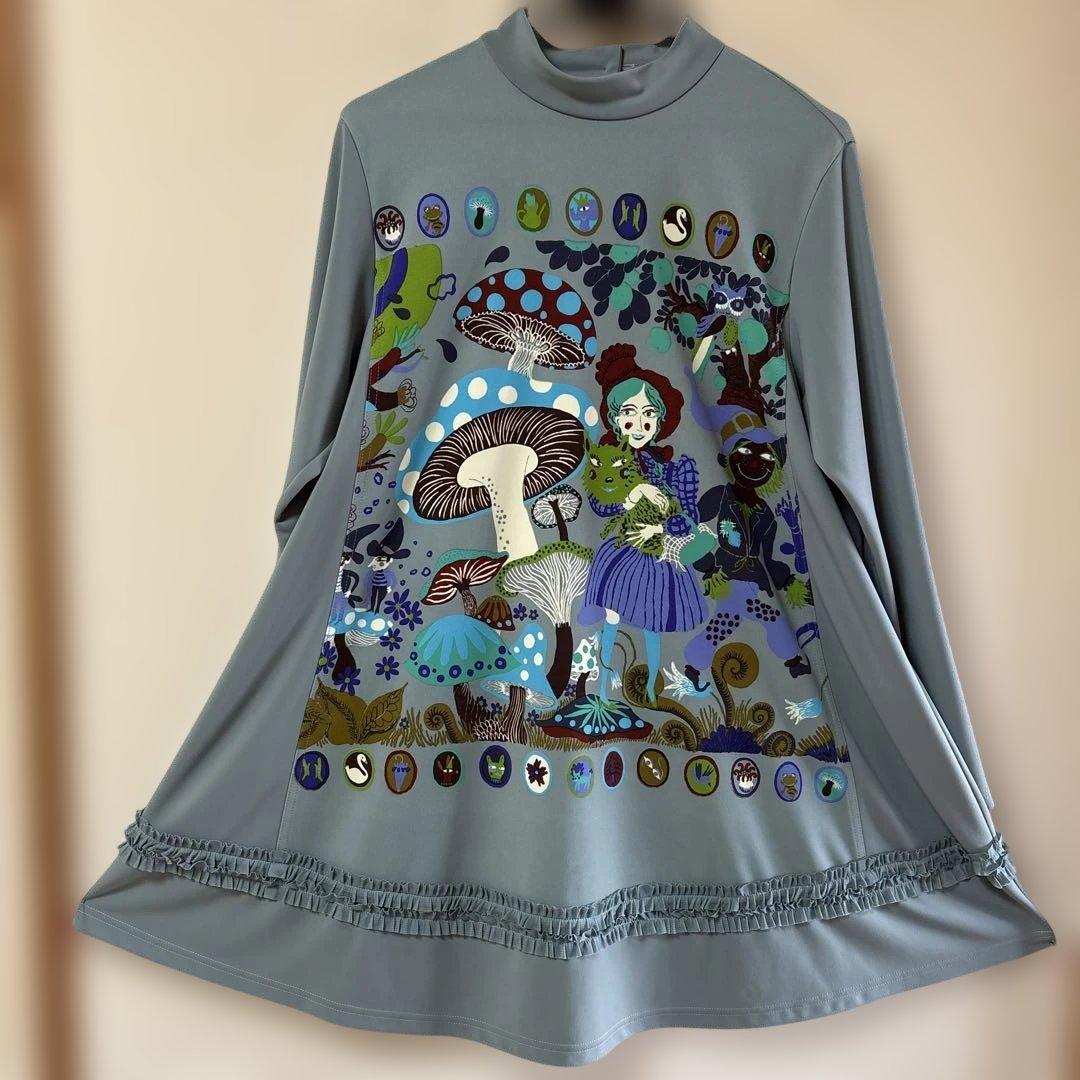 【未使用に近い】✨トクコプルミエヴォル✨ライトブルー地オズの魔法使いチュニック❣️