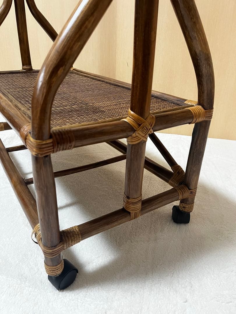 引き取り 配達限定! ラタン家具 ハンガーラック 籐家具 アンティーク