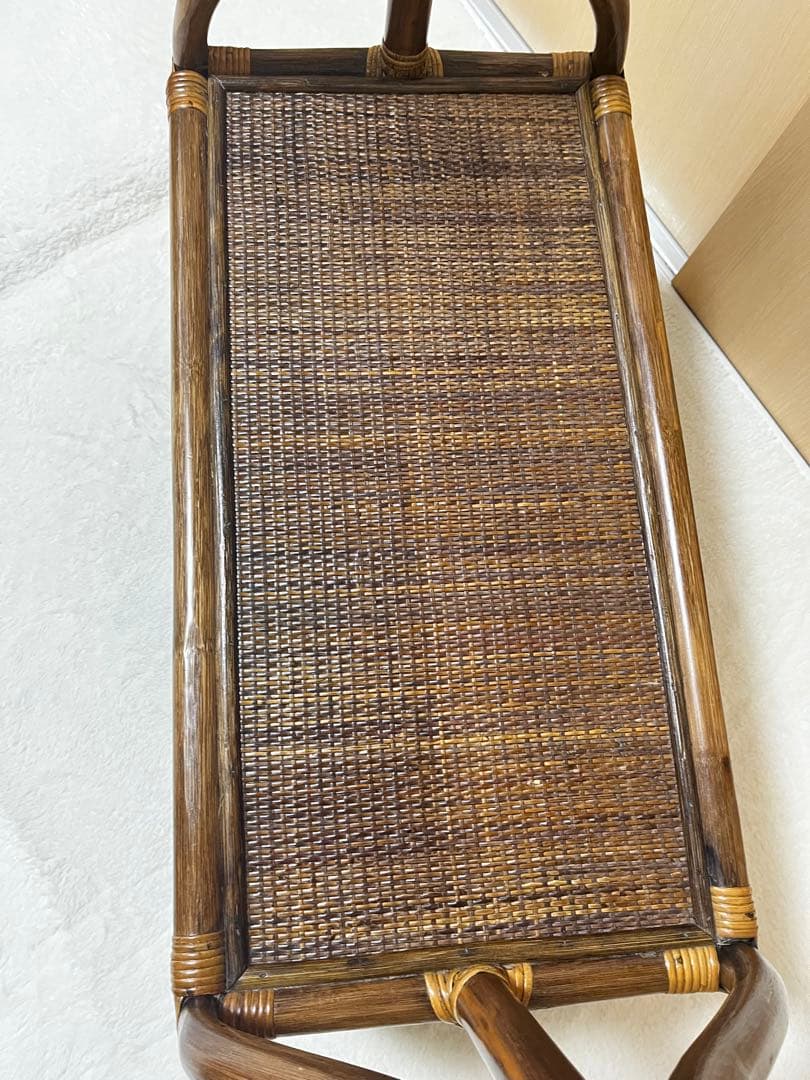 引き取り 配達限定! ラタン家具 ハンガーラック 籐家具 アンティーク