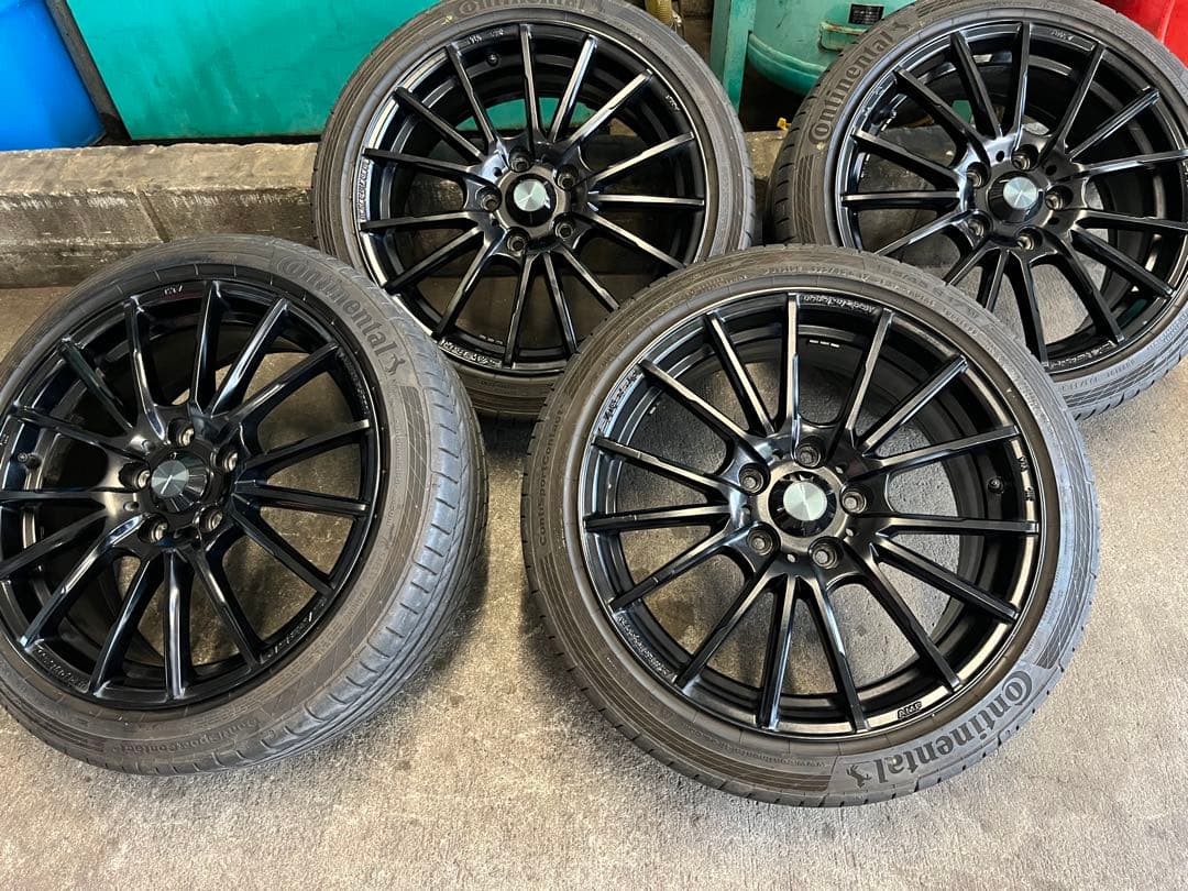 weds sa-35r 17インチタイヤホイールセット4本　塗装品