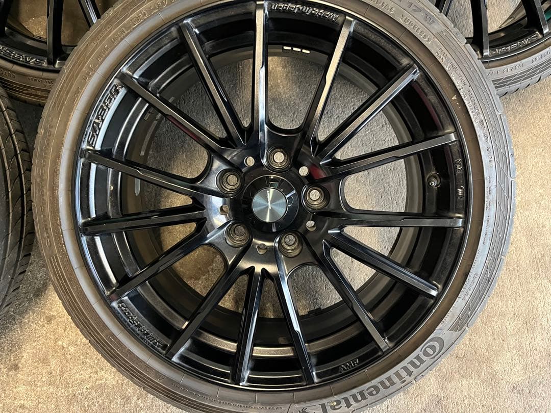 weds sa-35r 17インチタイヤホイールセット4本　塗装品