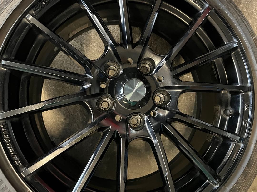 weds sa-35r 17インチタイヤホイールセット4本　塗装品