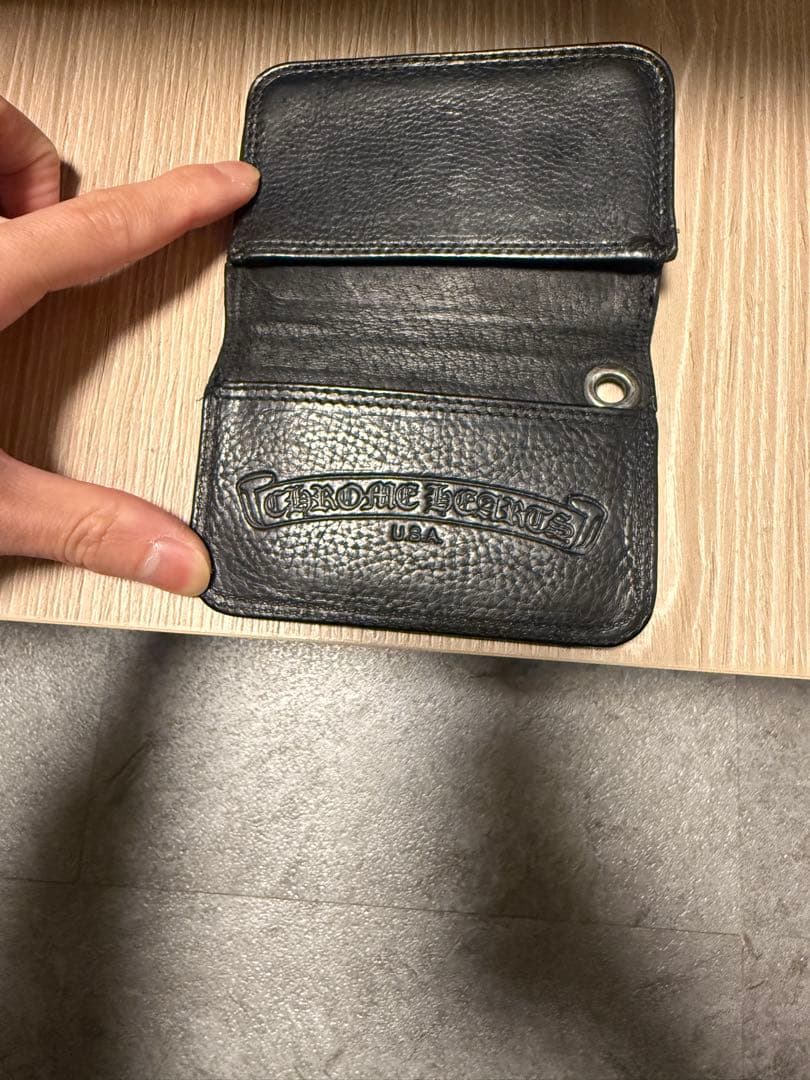 CHROME HEARTS 名刺入れ 黒 レザー