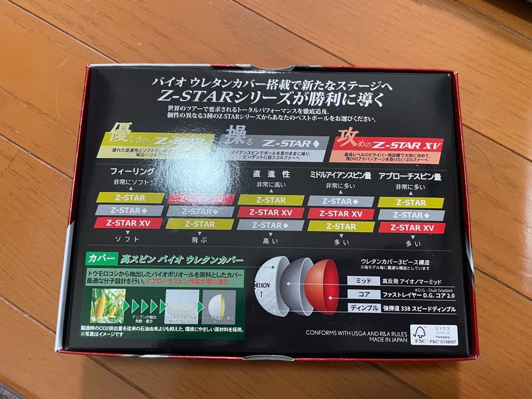 【SRIXON Z-STAR XVとタイトリストProV1x】とおまけ