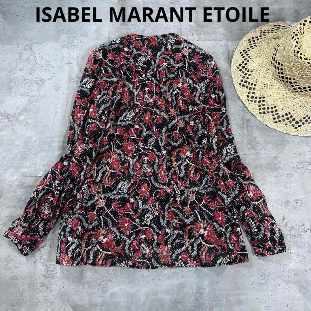 34サイズ イザベルマランエトワール ブラウス 総柄 インド製
